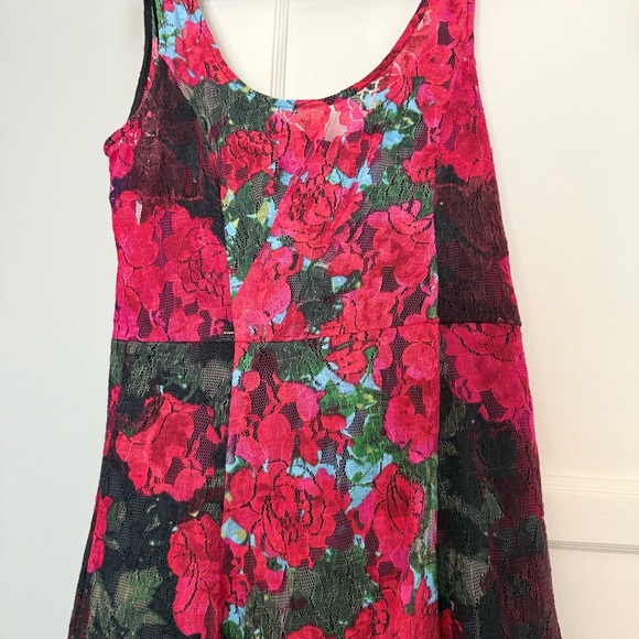 Anthropologie Pink Sleeveless Scoop Neck Sundress - Picture 4 of 6